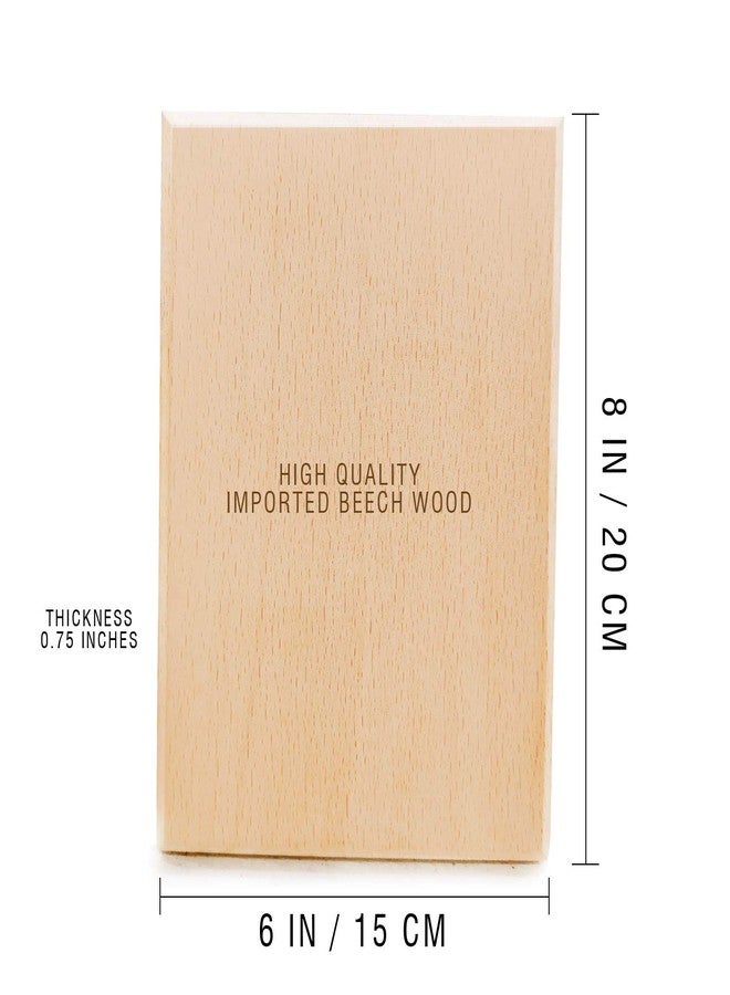 GFTBX Beech Wood Plain Wooden Board for Craft, Art, Painting, DIY, Carving, Decoupage or Engraving | 8x6 In, 1 Piece, Rectangular, Hard Board - Image 3